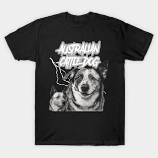 Australian Cattle Dog Heavy Metal Dog Lover T-Shirt